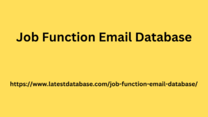 Job Function Email Database