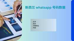 新西兰 whatsapp 号码数据