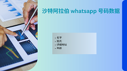 沙特阿拉伯 whatsapp 号码数据